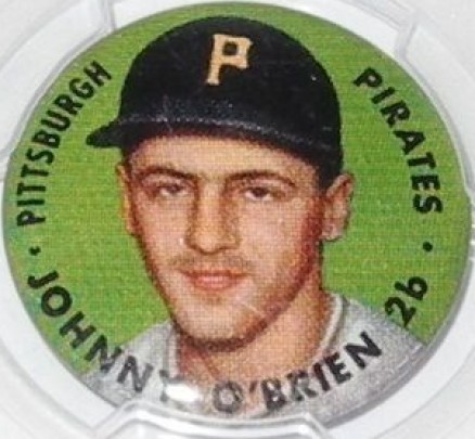 1956 Topps Pins Johnny O'Brien # Baseball Card