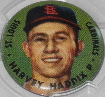 1956 Topps Pins Harvey Haddix # Baseball Card