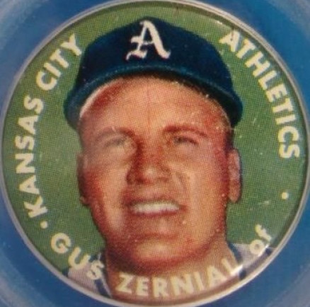1956 Topps Pins Gus Zernial # Baseball Card