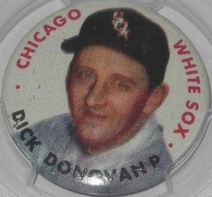 1956 Topps Pins Dick Donovan #12 Baseball Card