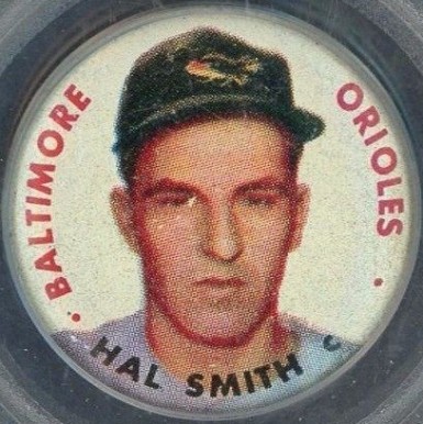 1956 Topps Pins Hal Smith # Baseball Card