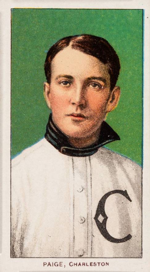 1909 White Borders Piedmont & Sweet Caporal Paige, Charleston #377 Baseball Card