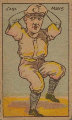1916 Strip Card Big Head Carl Mays # Baseball Card