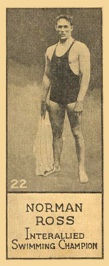 1924 Willard Chocolate Sports Champions (V122) Norman Ross #22 Other Sports Card