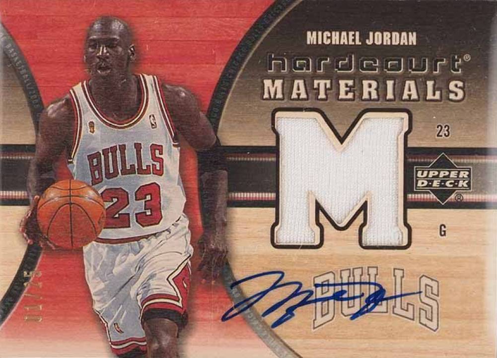 2005 Upper Deck Hardcourt Materials Michael Jordan #HM-MJ Basketball Card