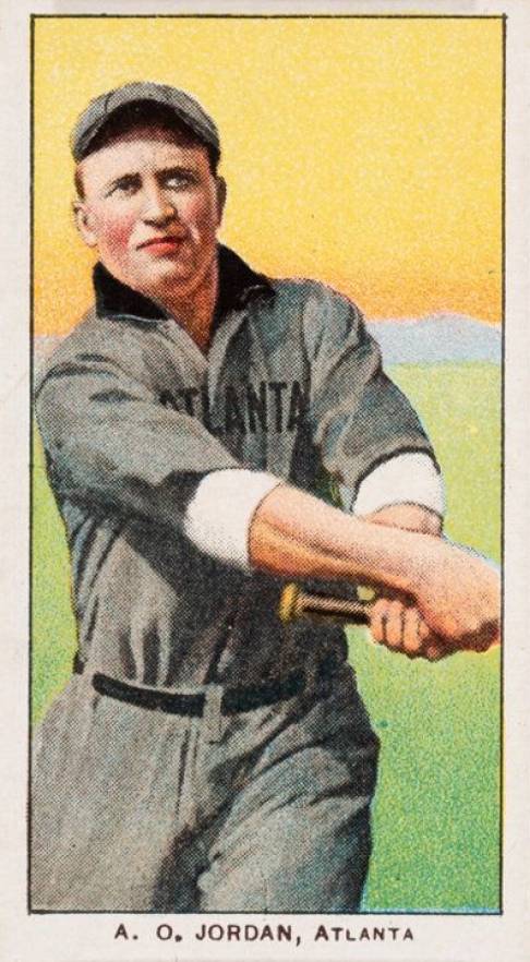1909 White Borders Piedmont & Sweet Caporal A.O. Jordan, Atlanta #241 Baseball Card