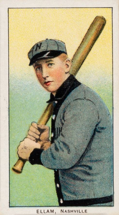 1909 White Borders Piedmont & Sweet Caporal Ellam, Nashville #163 Baseball Card