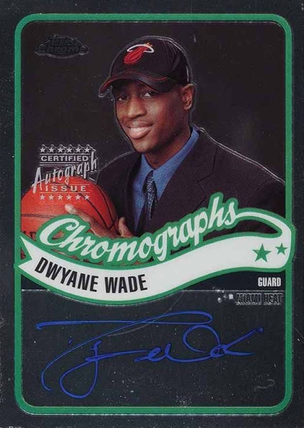 2003 Topps Chrome Chromographs Dwyane Wade #CA-DW Basketball Card