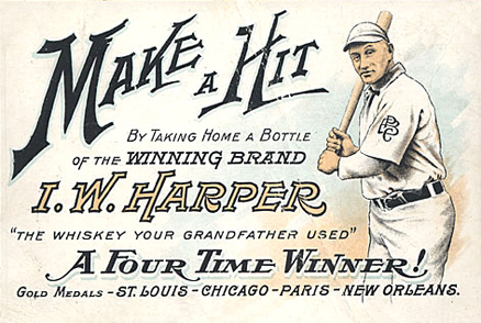 1900 Postcards & Trade 1912 Harpers Whiskey Honus Wagner # Baseball Card