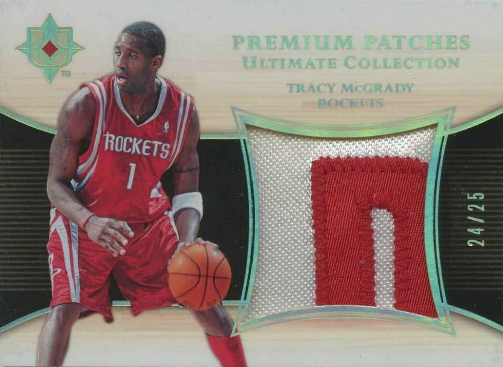2005 Upper Deck Ultimate Collection Premium Patches Tracy McGrady #PP-TM Basketball Card