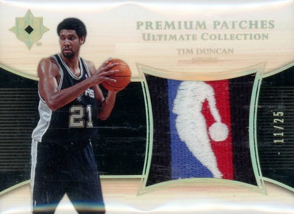 2005 Upper Deck Ultimate Collection Premium Patches Tim Duncan #PP-TD Basketball Card