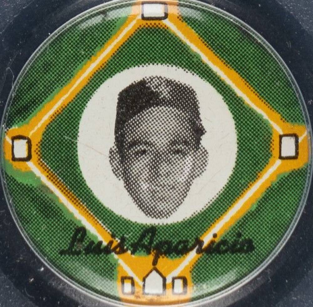 1956 Yellow Basepath Pin Luis Aparicio # Baseball Card