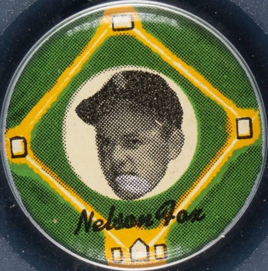 1956 Yellow Basepath Pin Nellie Fox # Baseball Card