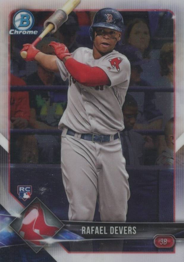 2018 Bowman Chrome Rafael Devers #8 Baseball Card