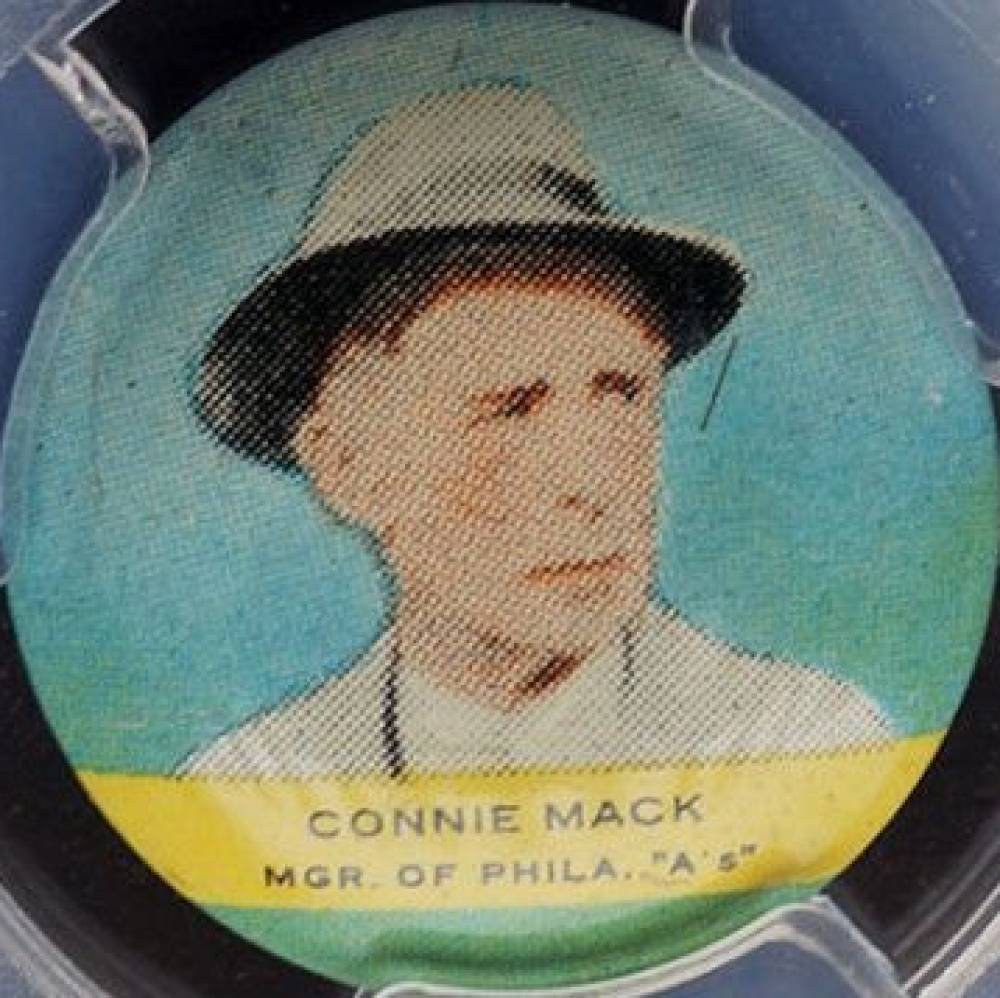 1932 Orbit Gum Pins Unnumbered Connie Mack # Baseball Card