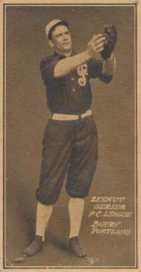 1911 Zeenut Pacific Coast League Barry # Baseball Card