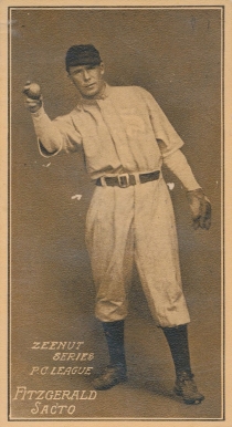 1911 Zeenut Pacific Coast League Fitzgerald # Baseball Card