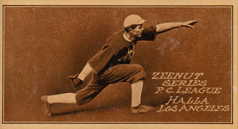 1911 Zeenut Pacific Coast League Halla # Baseball Card