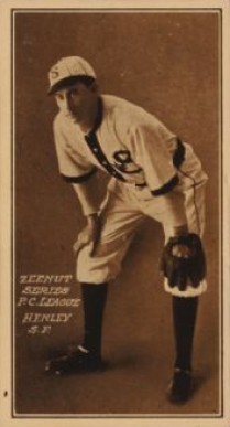 1911 Zeenut Pacific Coast League Henley # Baseball Card
