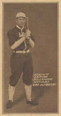 1911 Zeenut Pacific Coast League Howard # Baseball Card