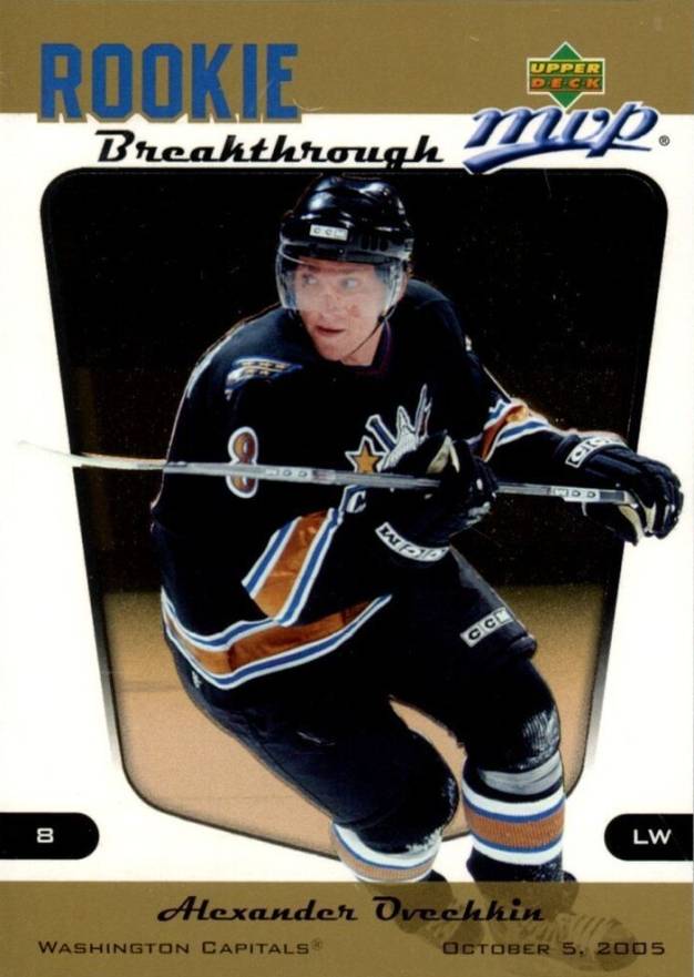 2005 Upper Deck MVP Rookie Breakthrough Alexander Ovenchkin #RB2 Hockey Card
