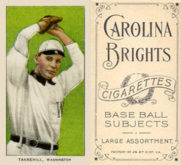 1909 White Borders Carolina Brights Tannehill, Washington #476 Baseball Card