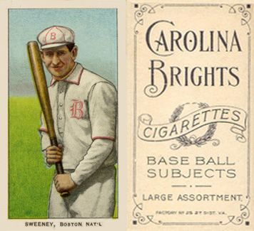 1909 White Borders Carolina Brights Sweeney Boston Nat'L #474 Baseball Card