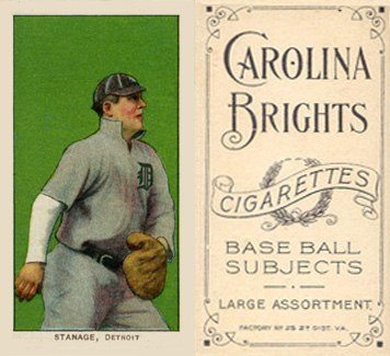 1909 White Borders Carolina Brights Stanage, Detroit #460 Baseball Card