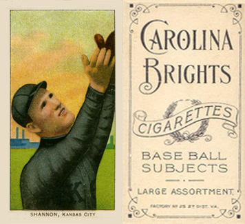 1909 White Borders Carolina Brights Shannon, Kansas City #437 Baseball Card