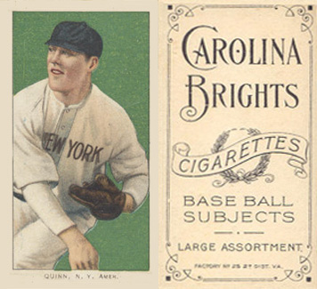 1909 White Borders Carolina Brights Quinn, N.Y. Amer. #402 Baseball Card