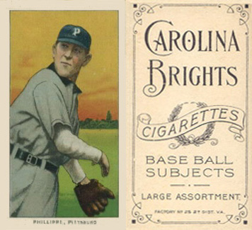 1909 White Borders Carolina Brights Phillippe, Pittsburgh #393 Baseball Card