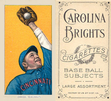 1909 White Borders Carolina Brights Oakes, Cincinnati #361 Baseball Card