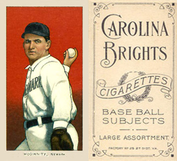 1909 White Borders Carolina Brights McGinnity, Newark #318 Baseball Card