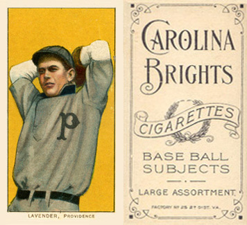 1909 White Borders Carolina Brights Lavender, Providence #278 Baseball Card