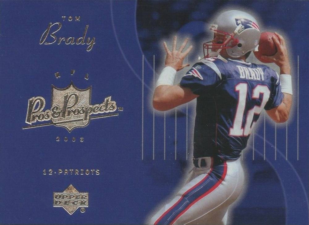 2003 Upper Deck Pros & Prospects Tom Brady #107 Football Card