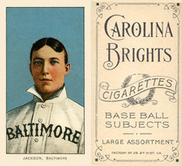 1909 White Borders Carolina Brights Jackson, Baltimore #231 Baseball Card