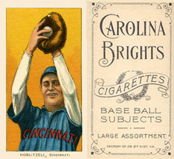 1909 White Borders Carolina Brights Hoblitzell, Cincinnati #215 Baseball Card