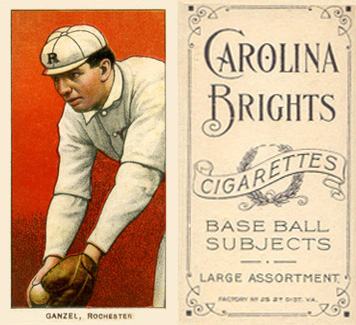 1909 White Borders Carolina Brights Ganzel, Rochester #185 Baseball Card
