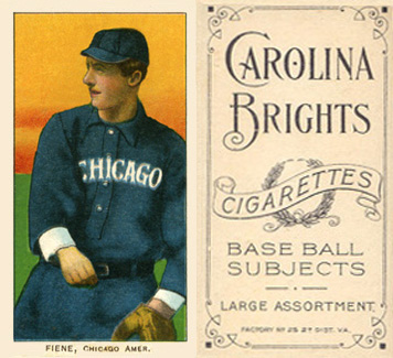 1909 White Borders Carolina Brights Fiene, Chicago Amer. #173 Baseball Card