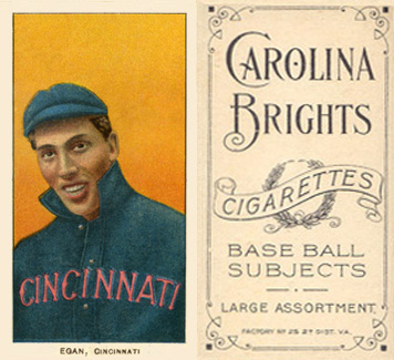 1909 White Borders Carolina Brights Egan, Cincinnati #159 Baseball Card