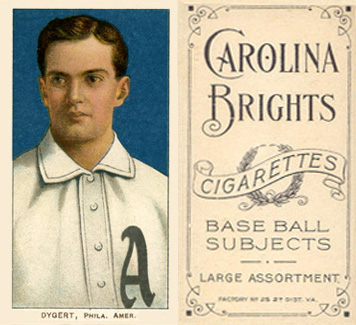 1909 White Borders Carolina Brights Dygert, Phila. Amer. #157 Baseball Card