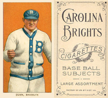 1909 White Borders Carolina Brights Dunn, Brooklyn #155 Baseball Card