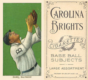 1909 White Borders Carolina Brights Dunn, Baltimore #154 Baseball Card