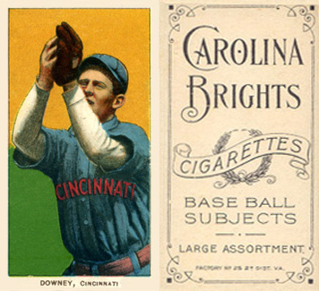 1909 White Borders Carolina Brights Downey, Cincinnati #145 Baseball Card