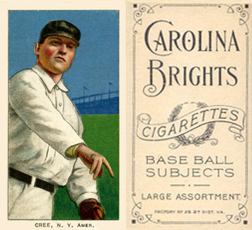 1909 White Borders Carolina Brights Cree, N.Y. Amer. #113 Baseball Card