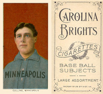 1909 White Borders Carolina Brights Collins, Minneapolis #102 Baseball Card