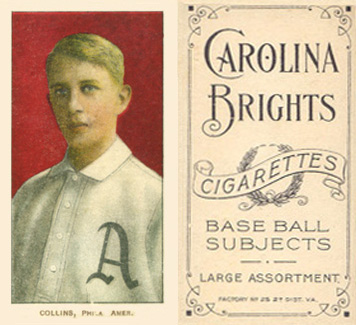 1909 White Borders Carolina Brights Collins, Phila. Amer. #101 Baseball Card