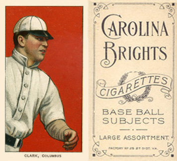 1909 White Borders Carolina Brights Clark, Columbus #90 Baseball Card