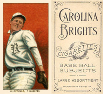 1909 White Borders Carolina Brights Chappelle, Rochester #80 Baseball Card