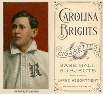 1909 White Borders Carolina Brights Barger, Rochester #19 Baseball Card